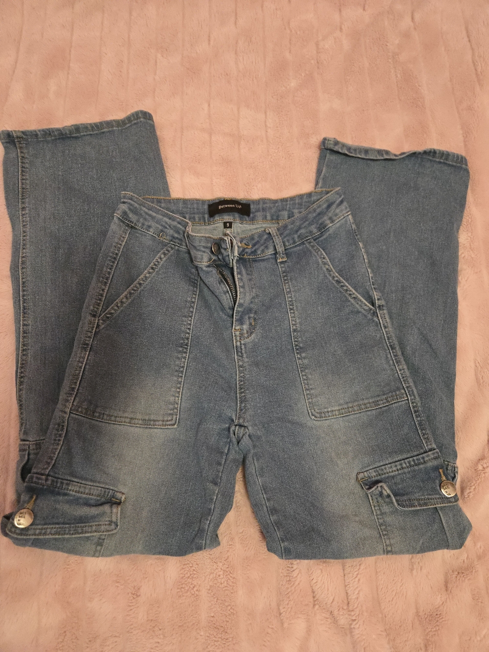 Denim Cargo Jeans